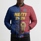 Custom Afro-Haitians Football Bomber Puffer Jacket Les Grenadiers 2026 World Football - African Pride