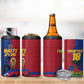 Custom Afro-Haitians Football 4 in 1 Can Cooler Tumbler Les Grenadiers 2026 World Football - African Pride