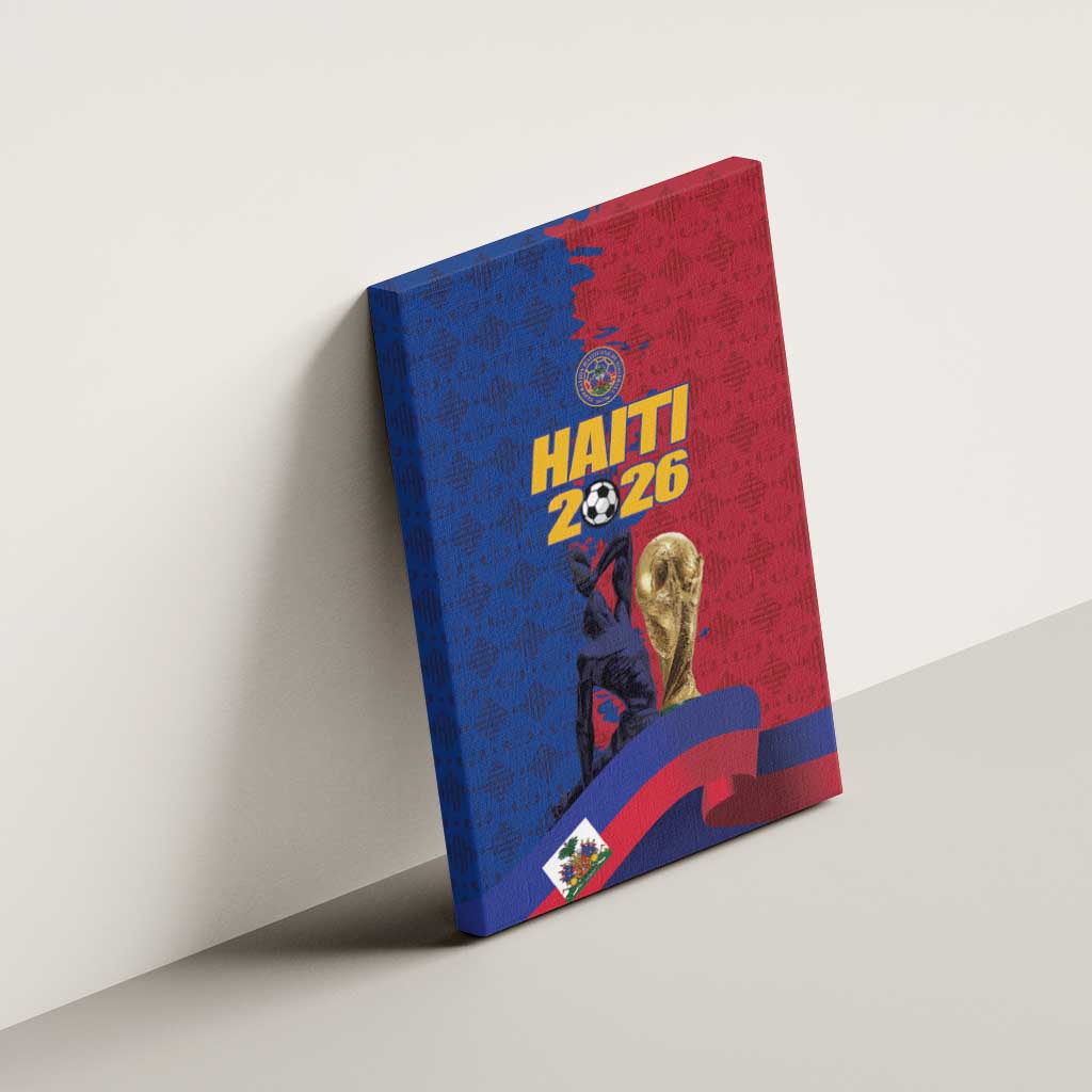 Afro-Haitians Football Canvas Wall Art Les Grenadiers 2026 World Football - African Pride