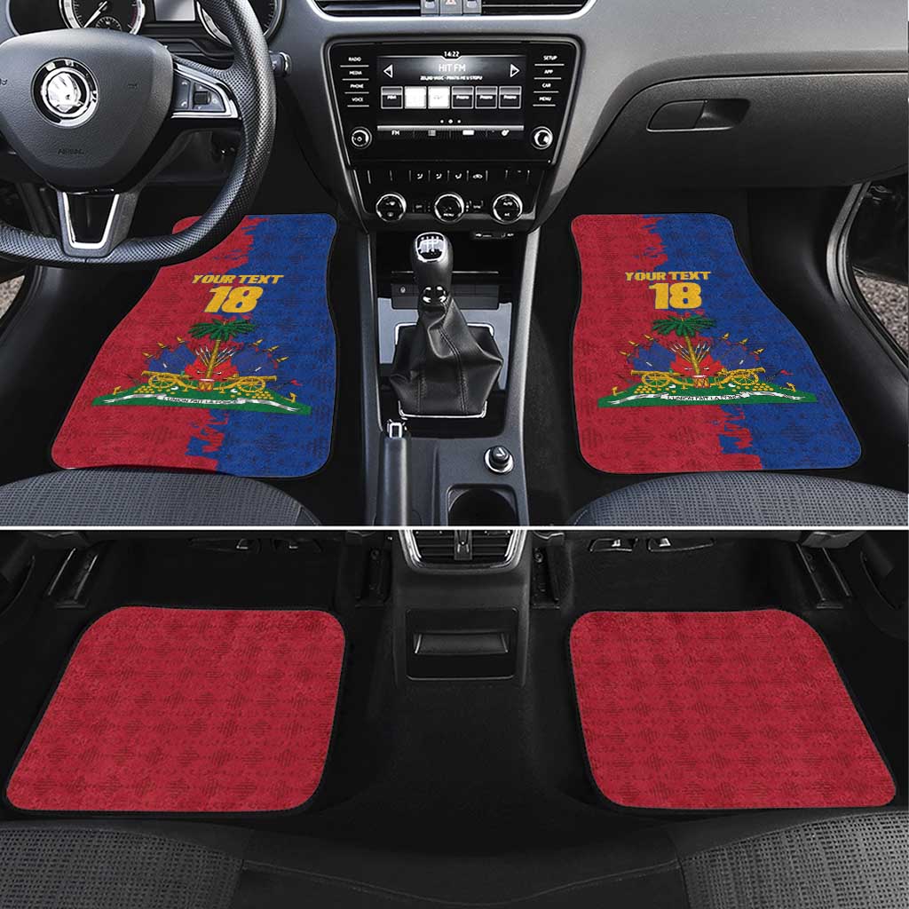 Custom Afro-Haitians Football Car Mats Les Grenadiers 2026 World Football - African Pride