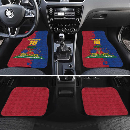 Custom Afro-Haitians Football Car Mats Les Grenadiers 2026 World Football - African Pride