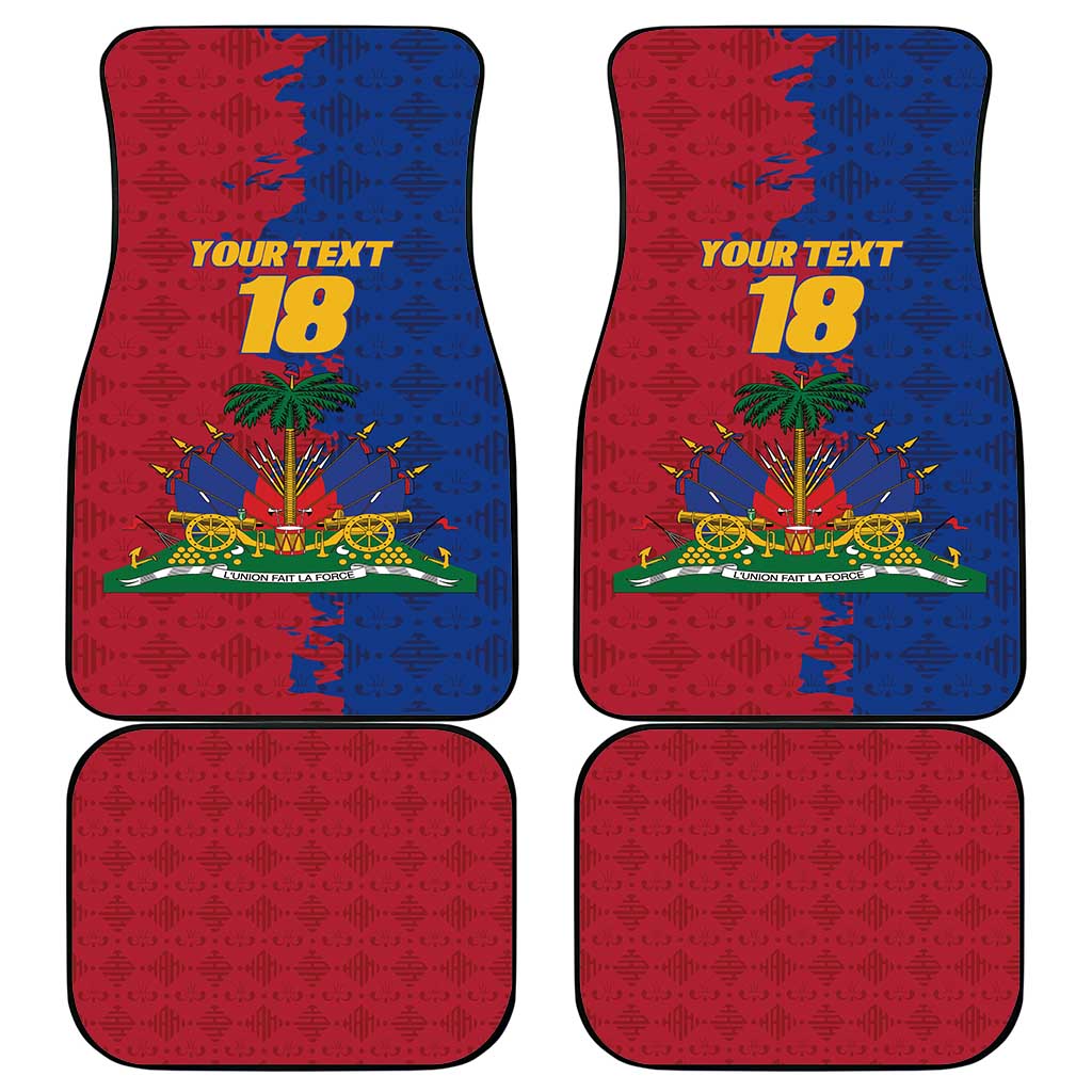 Custom Afro-Haitians Football Car Mats Les Grenadiers 2026 World Football - African Pride