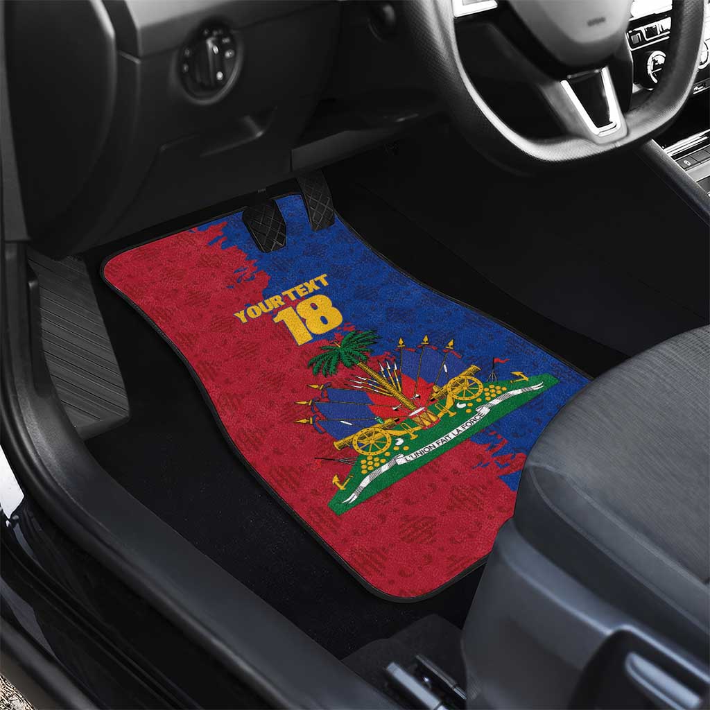 Custom Afro-Haitians Football Car Mats Les Grenadiers 2026 World Football - African Pride