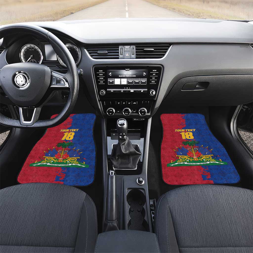 Custom Afro-Haitians Football Car Mats Les Grenadiers 2026 World Football - African Pride
