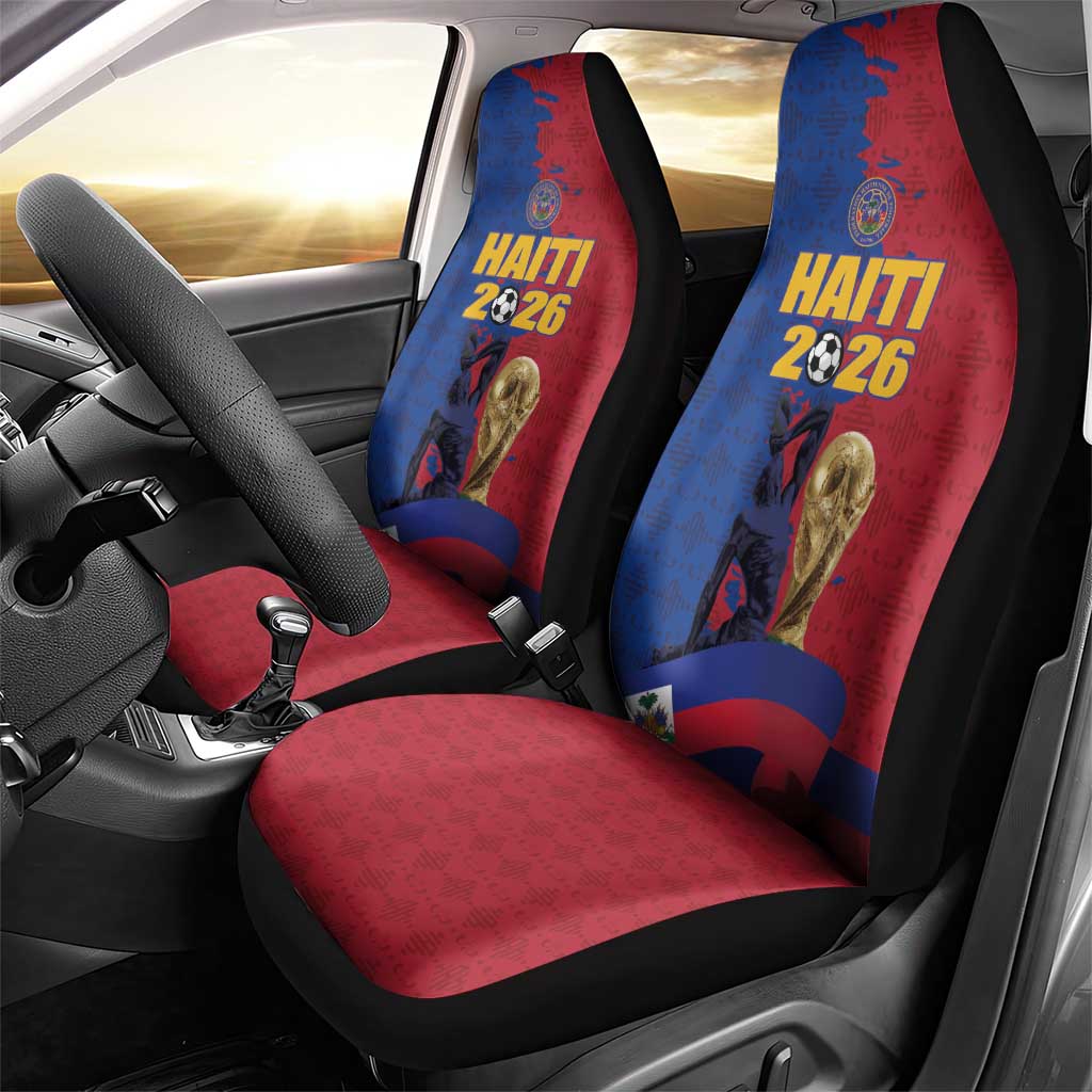 Afro-Haitians Football Car Seat Cover Les Grenadiers 2026 World Football - African Pride