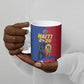 Custom Afro-Haitians Football Ceramic Mug Les Grenadiers 2026 World Football - African Pride