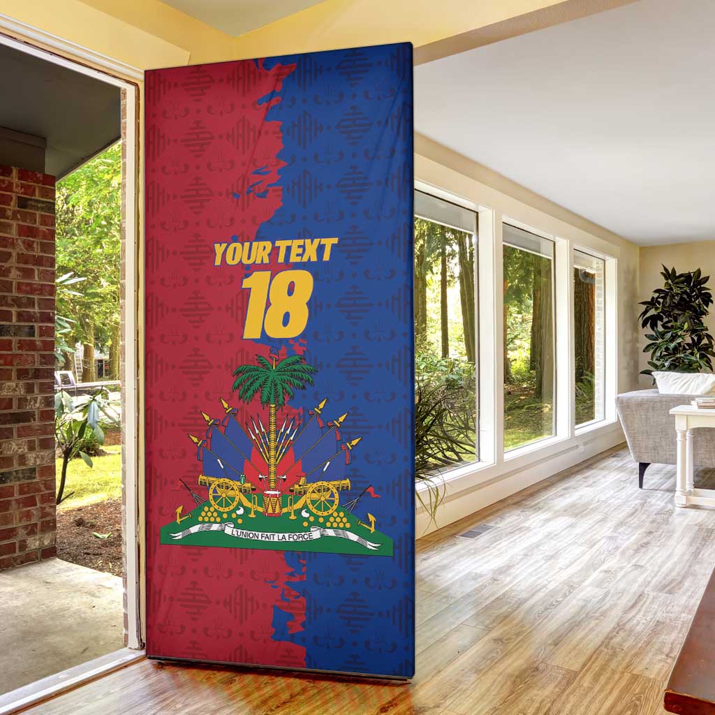 Custom Afro-Haitians Football Door Cover Les Grenadiers 2026 World Football - African Pride
