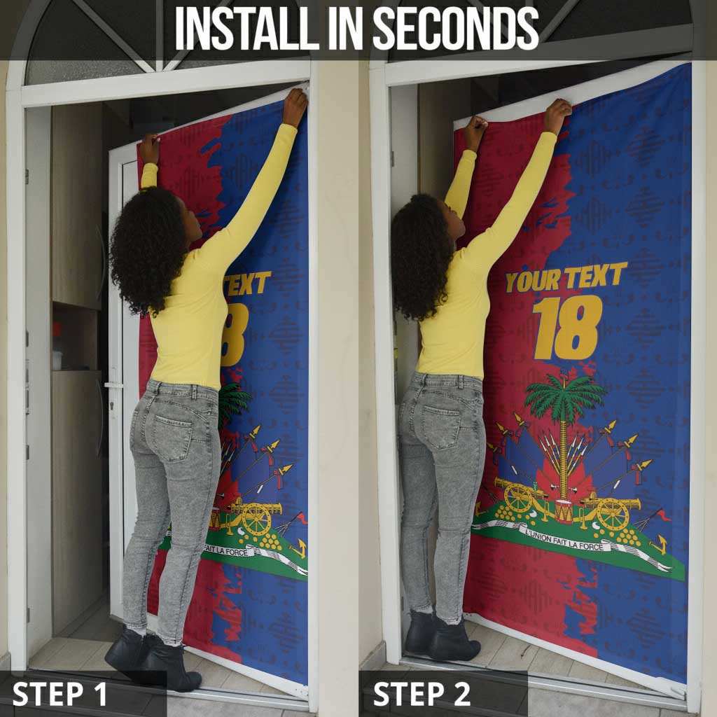 Custom Afro-Haitians Football Door Cover Les Grenadiers 2026 World Football - African Pride