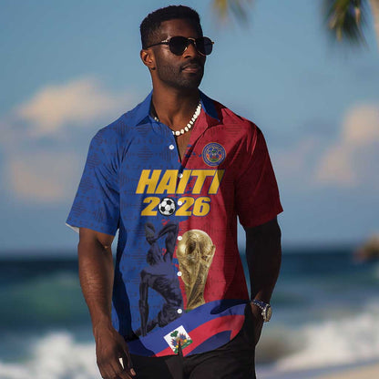 Custom Afro-Haitians Football Hawaiian Shirt Les Grenadiers 2026 World Football - African Pride