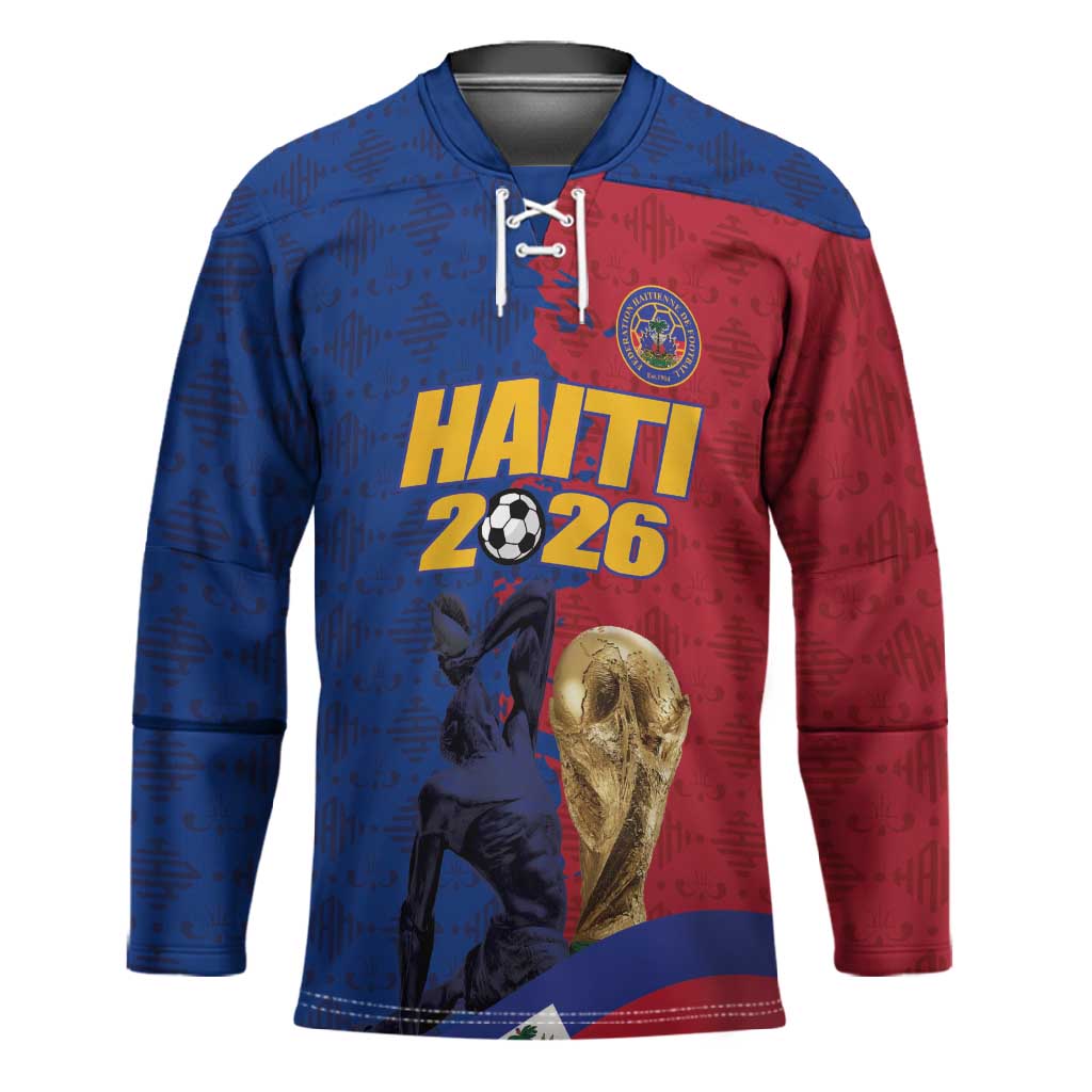 Custom Afro-Haitians Football Hockey Jersey Les Grenadiers 2026 World Football - African Pride