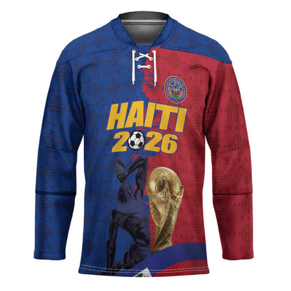 Custom Afro-Haitians Football Hockey Jersey Les Grenadiers 2026 World Football - African Pride