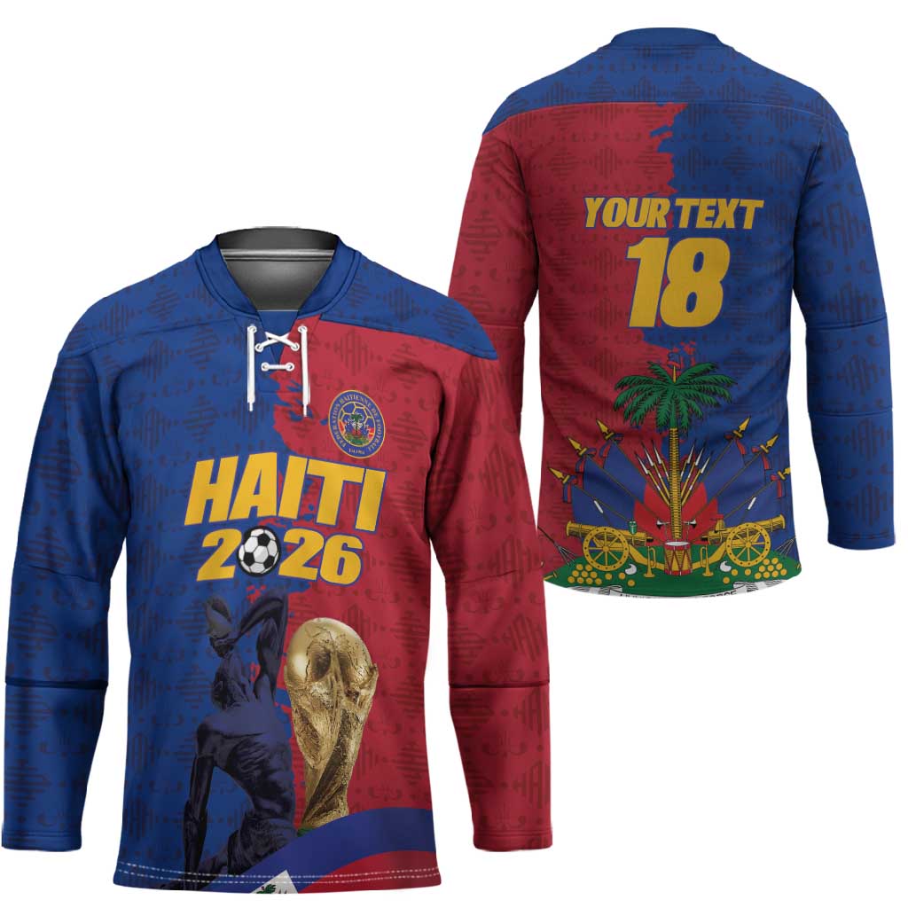 Custom Afro-Haitians Football Hockey Jersey Les Grenadiers 2026 World Football - African Pride