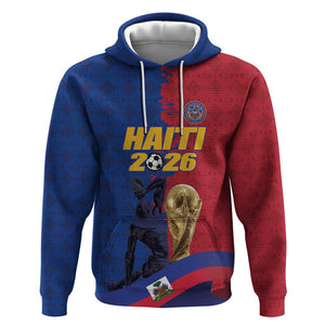 Custom Afro-Haitians Football Hoodie Les Grenadiers 2026 World Football - African Pride