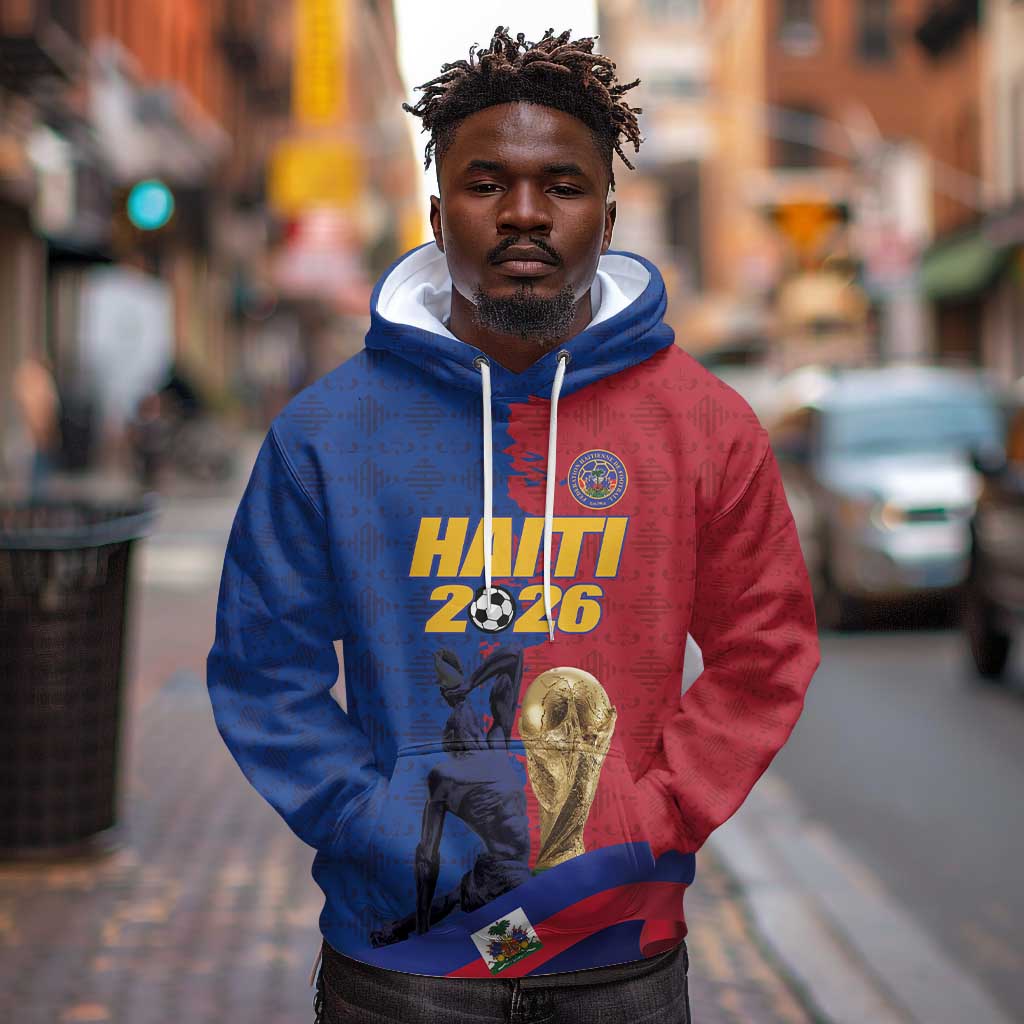 Custom Afro-Haitians Football Hoodie Les Grenadiers 2026 World Football - African Pride