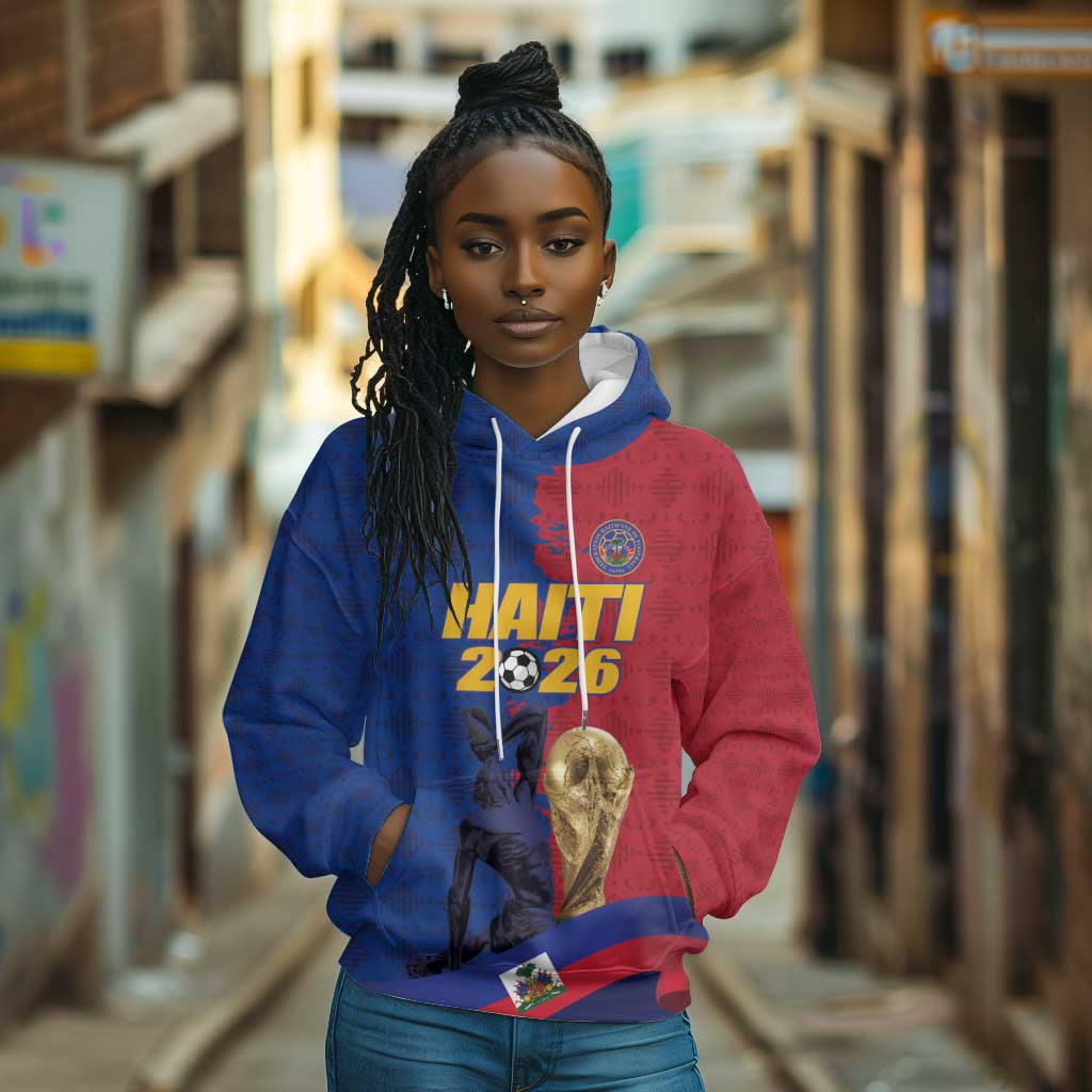 Custom Afro-Haitians Football Hoodie Les Grenadiers 2026 World Football - African Pride