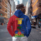 Custom Afro-Haitians Football Hoodie Les Grenadiers 2026 World Football - African Pride