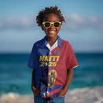 Custom Afro-Haitians Football Kid Hawaiian Shirt Les Grenadiers 2026 World Football - African Pride