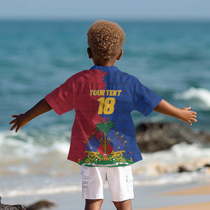 Custom Afro-Haitians Football Kid Hawaiian Shirt Les Grenadiers 2026 World Football - African Pride