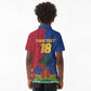 Custom Afro-Haitians Football Kid Polo Shirt Les Grenadiers 2026 World Football - African Pride