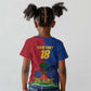 Custom Afro-Haitians Football Kid T shirt Les Grenadiers 2026 World Football - African Pride