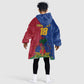 Custom Afro-Haitians Football Kid Wearable Blanket Hoodie Les Grenadiers 2026 World Football - African Pride