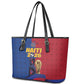 Afro-Haitians Football Leather Tote Bag Les Grenadiers 2026 World Football - African Pride