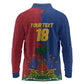 Custom Afro-Haitians Football Long Sleeve Polo Shirt Les Grenadiers 2026 World Football - African Pride