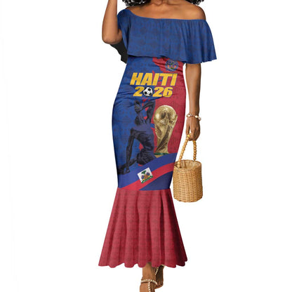 Custom Afro-Haitians Football Mermaid Dress Les Grenadiers 2026 World Football - African Pride