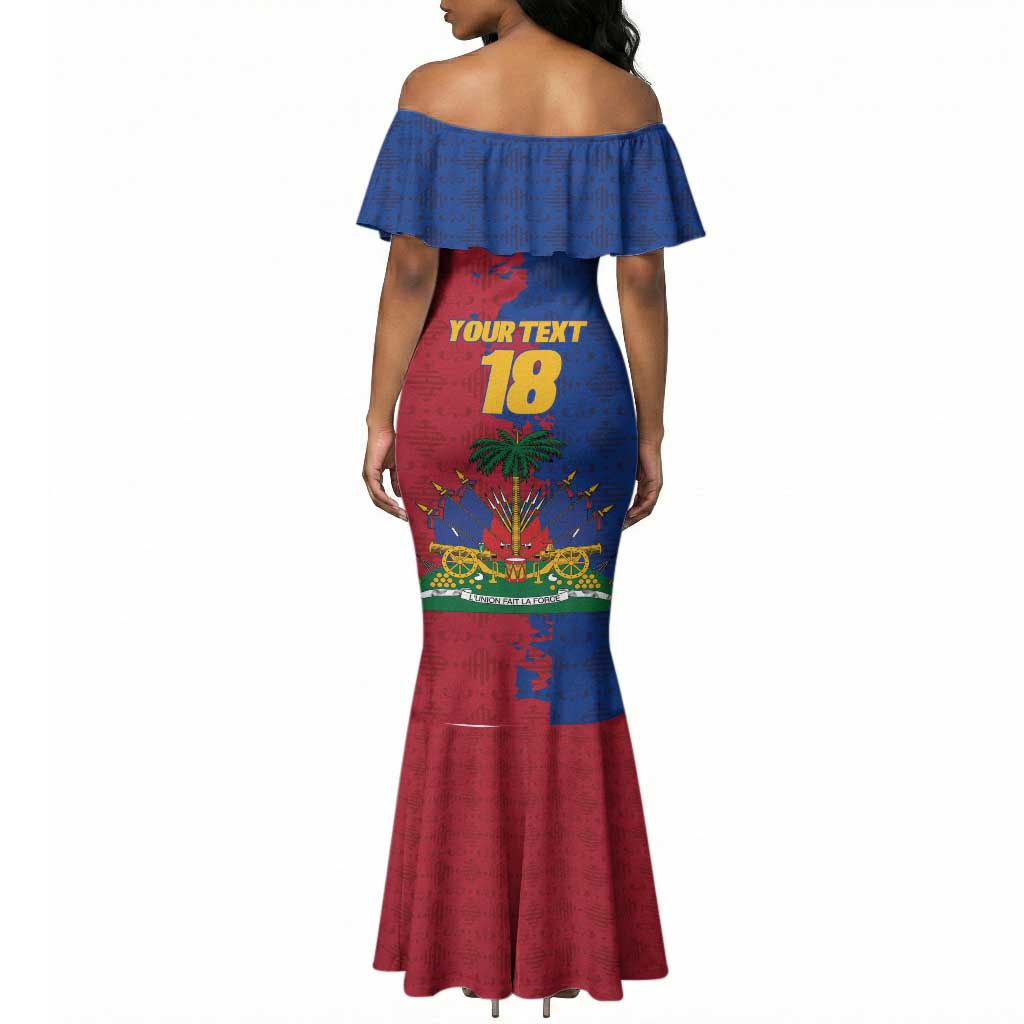 Custom Afro-Haitians Football Mermaid Dress Les Grenadiers 2026 World Football - African Pride