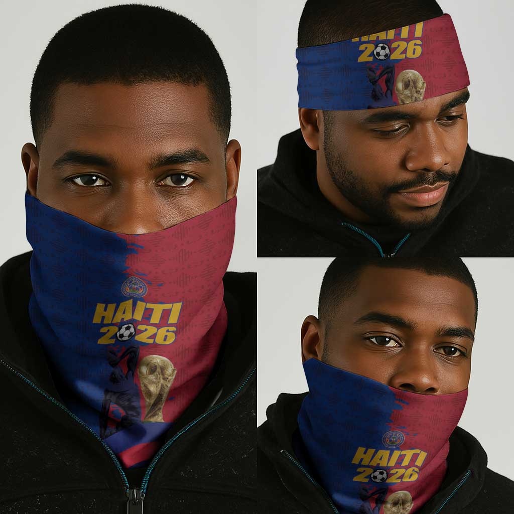 Afro-Haitians Football Neck Gaiter Les Grenadiers 2026 World Football - African Pride