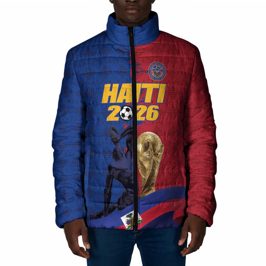 Custom Afro-Haitians Football Padded Jacket Les Grenadiers 2026 World Football - African Pride