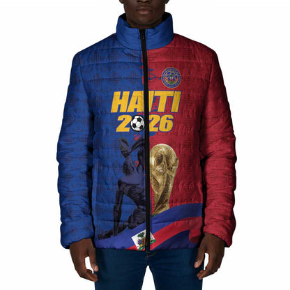 Custom Afro-Haitians Football Padded Jacket Les Grenadiers 2026 World Football - African Pride
