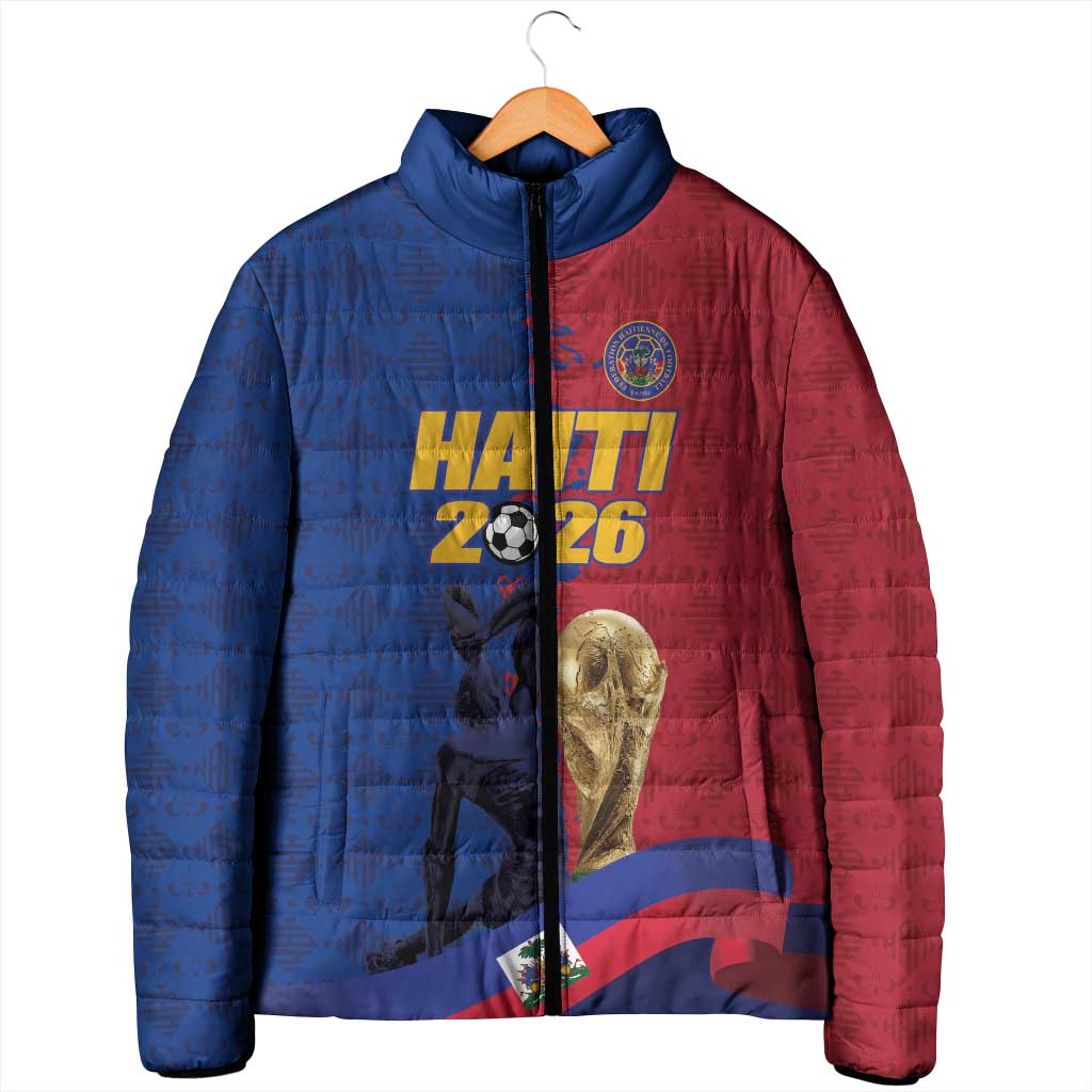 Custom Afro-Haitians Football Padded Jacket Les Grenadiers 2026 World Football - African Pride