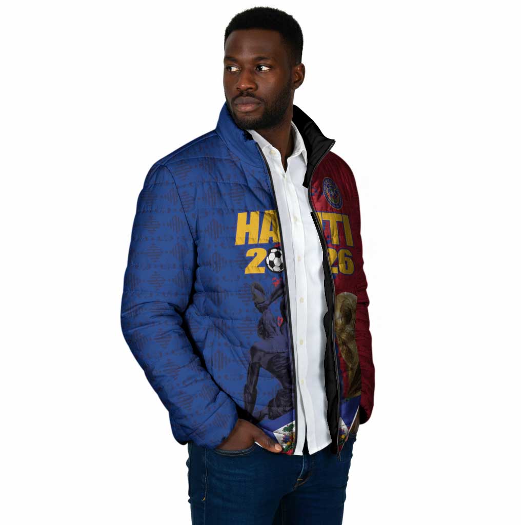 Custom Afro-Haitians Football Padded Jacket Les Grenadiers 2026 World Football - African Pride