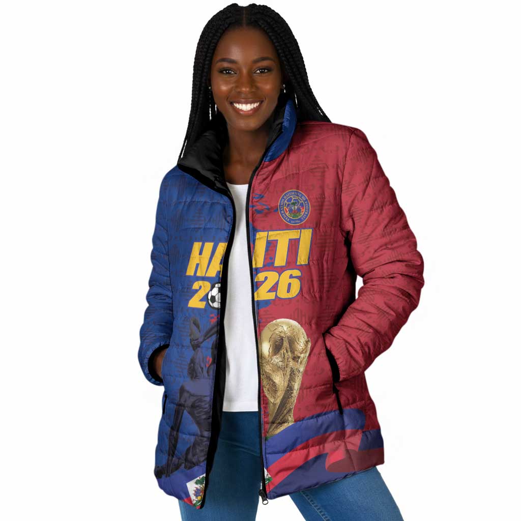 Custom Afro-Haitians Football Padded Jacket Les Grenadiers 2026 World Football - African Pride