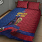 Afro-Haitians Football Quilt Bed Set Les Grenadiers 2026 World Football - African Pride