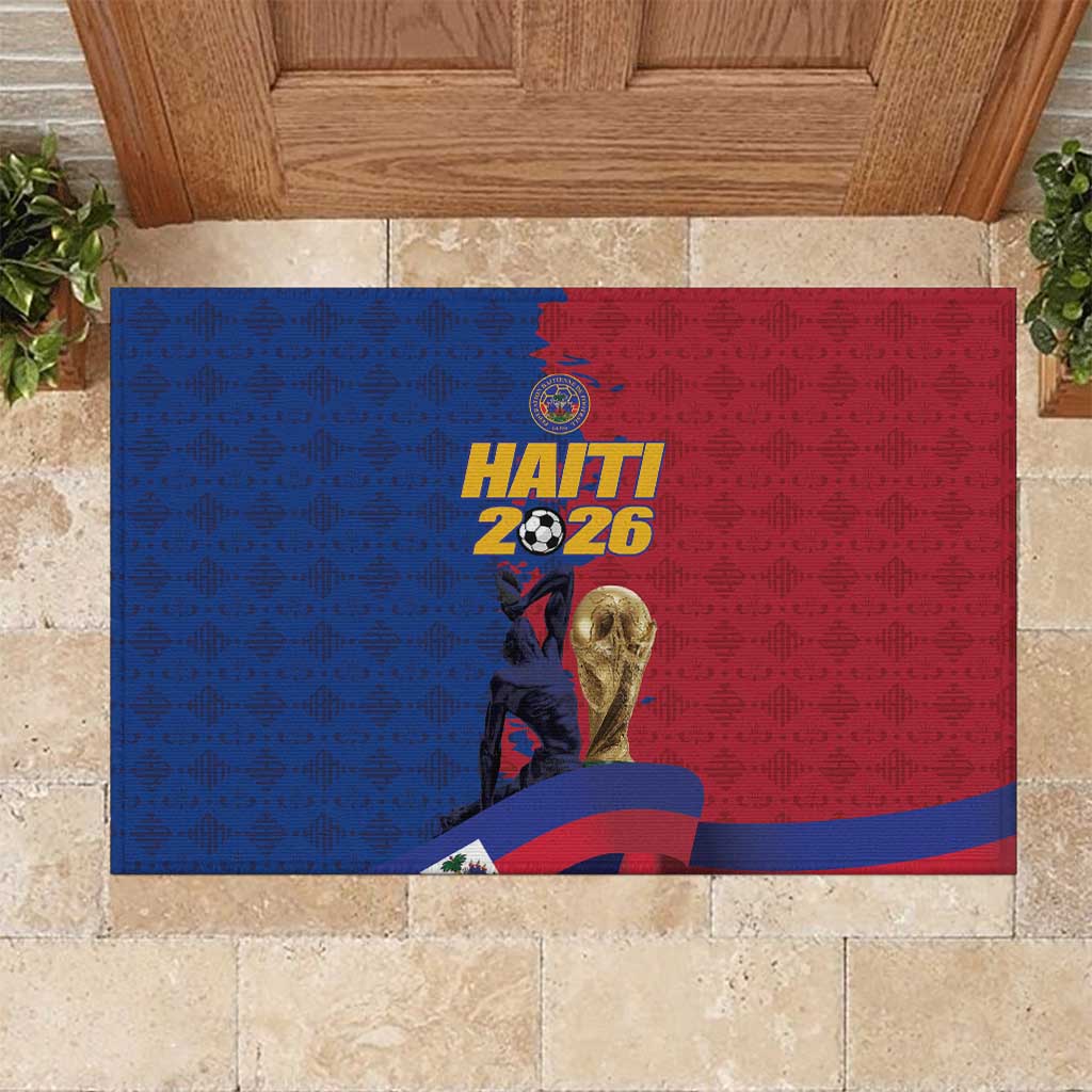 Afro-Haitians Football Rubber Doormat Les Grenadiers 2026 World Football - African Pride
