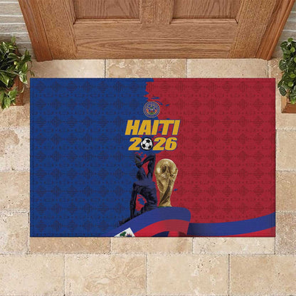 Afro-Haitians Football Rubber Doormat Les Grenadiers 2026 World Football - African Pride