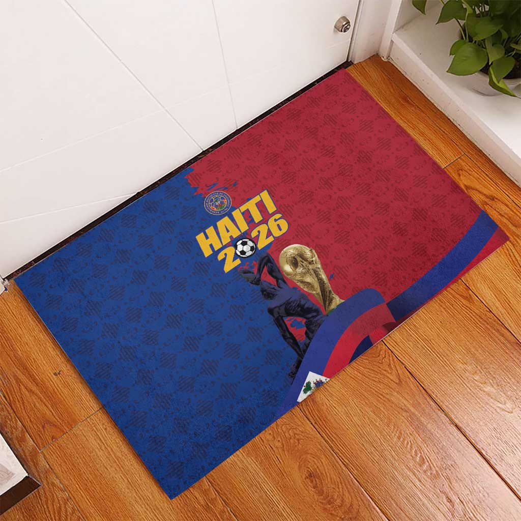 Afro-Haitians Football Rubber Doormat Les Grenadiers 2026 World Football - African Pride