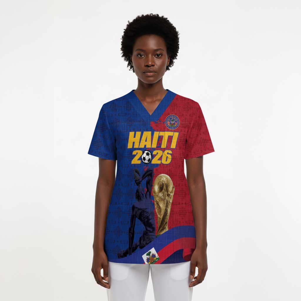 Custom Afro-Haitians Football Scrub Top Les Grenadiers 2026 World Football - African Pride
