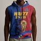 Custom Afro-Haitians Football Sleeveless Hoodie Les Grenadiers 2026 World Football - African Pride