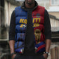 Custom Afro-Haitians Football Sleeveless Puffer Jacket Les Grenadiers 2026 World Football - African Pride