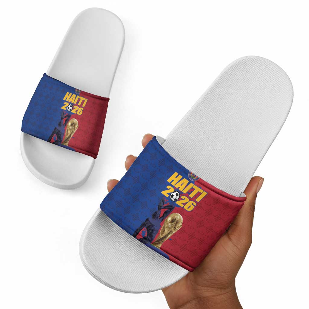 Afro-Haitians Football Slide Sandals Les Grenadiers 2026 World Football - African Pride