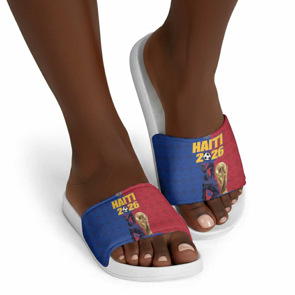 Afro-Haitians Football Slide Sandals Les Grenadiers 2026 World Football - African Pride
