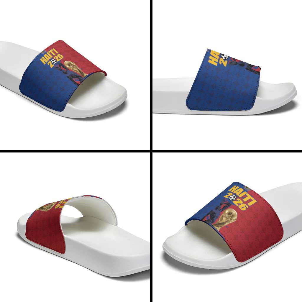 Afro-Haitians Football Slide Sandals Les Grenadiers 2026 World Football - African Pride