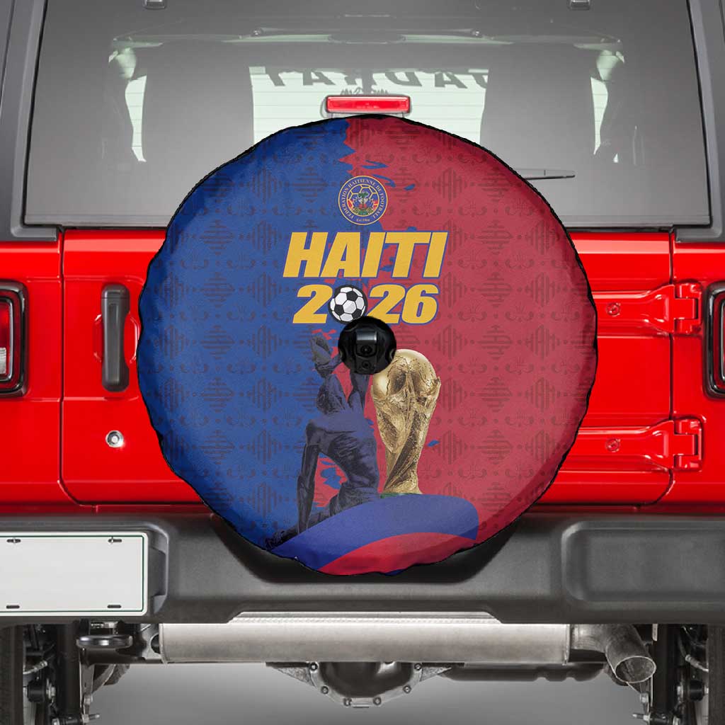 Afro-Haitians Football Spare Tire Cover Les Grenadiers 2026 World Football - African Pride