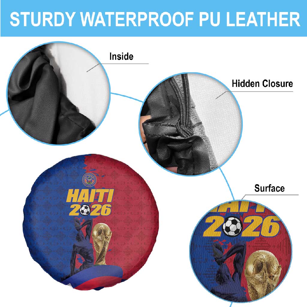 Afro-Haitians Football Spare Tire Cover Les Grenadiers 2026 World Football - African Pride