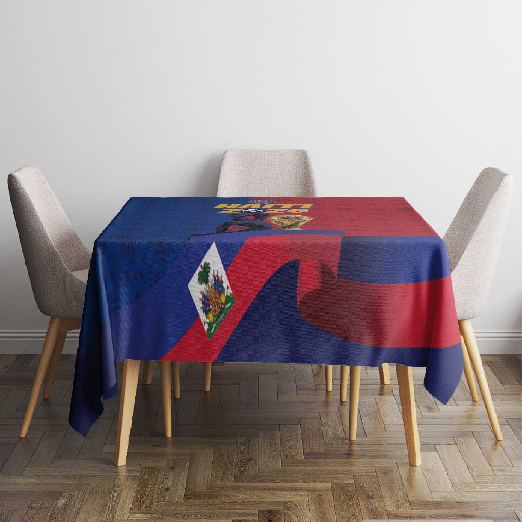 Afro-Haitians Football Tablecloth Les Grenadiers 2026 World Football - African Pride