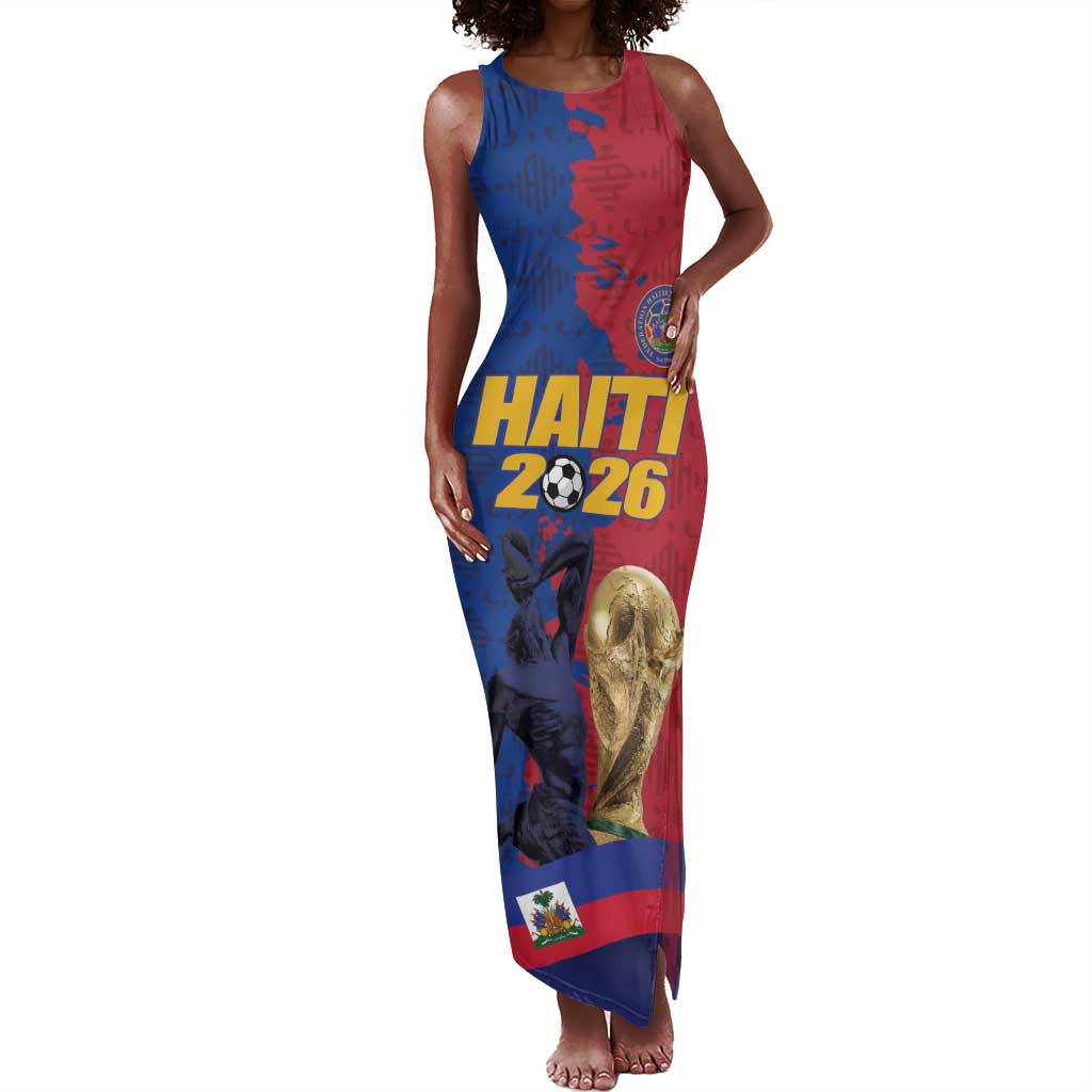 Custom Afro-Haitians Football Tank Maxi Dress Les Grenadiers 2026 World Football - African Pride