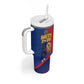 Custom Afro-Haitians Football Tumbler With Handle Les Grenadiers 2026 World Football - African Pride